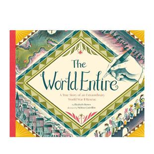 【现货】拯救世界的名单：二战无名英雄苏萨·门德斯 World Entire 原版英文儿童绘本 二战救援壮举首度绘本化
