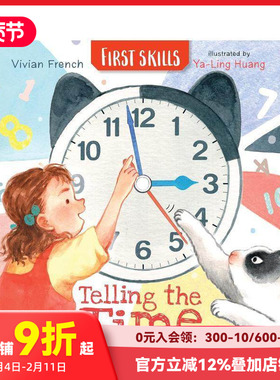 【预售】和安娜一起认识时间:技能启蒙（平装） Telling the Time with Anna: First Skills 原版英文儿童语言/概念启蒙 善本图书