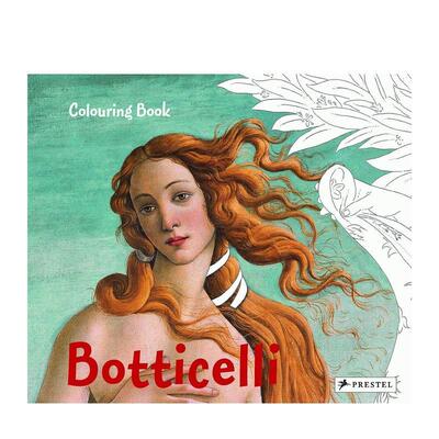 【现货】波提切利涂色书Colouring Book Botticelli 英文原版艺术技法生活治愈 善本图书