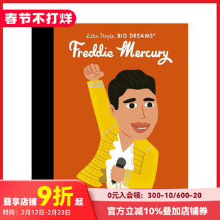 【现货】【小人物,大梦想】弗雷迪·默丘里 Freddie Mercury 进口原版英文儿童绘本人物传记 善本图书