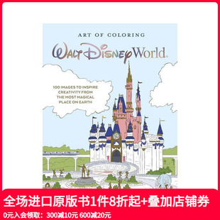 涂色本 Art Disney 预售 Wor Walt 华特迪士尼世界 Coloring