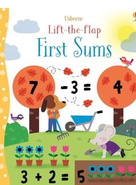 【预售】【Lift-the-Flap】 First Sums，【翻翻书】求和 英文儿童翻翻书 善本图书