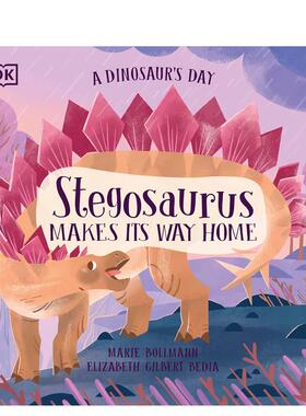 【现货】恐龙的一天：剑龙回家路 A Dinosaur's Day: Stegosaurus Makes Its Way Home 原版英文儿童绘本 善本图书