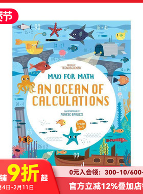 【预售】【疯狂数学】计算海洋奇遇记 【Mad for Math】An Ocean of Calculations 原版英文儿童绘本