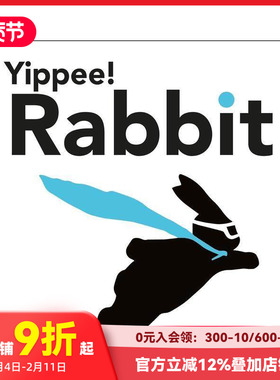 【预售】【英国插画师Jo Ham】好耶！兔子（纸板书） Yippee! Rabbit 原版英文儿童绘本 善本图书