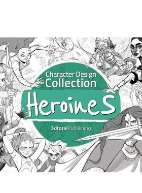 【现货】角色设计合集：女主角 Character Design Collection: Heroines 动漫游戏插画艺术设计3dtotal英文原版进口画册善本图书