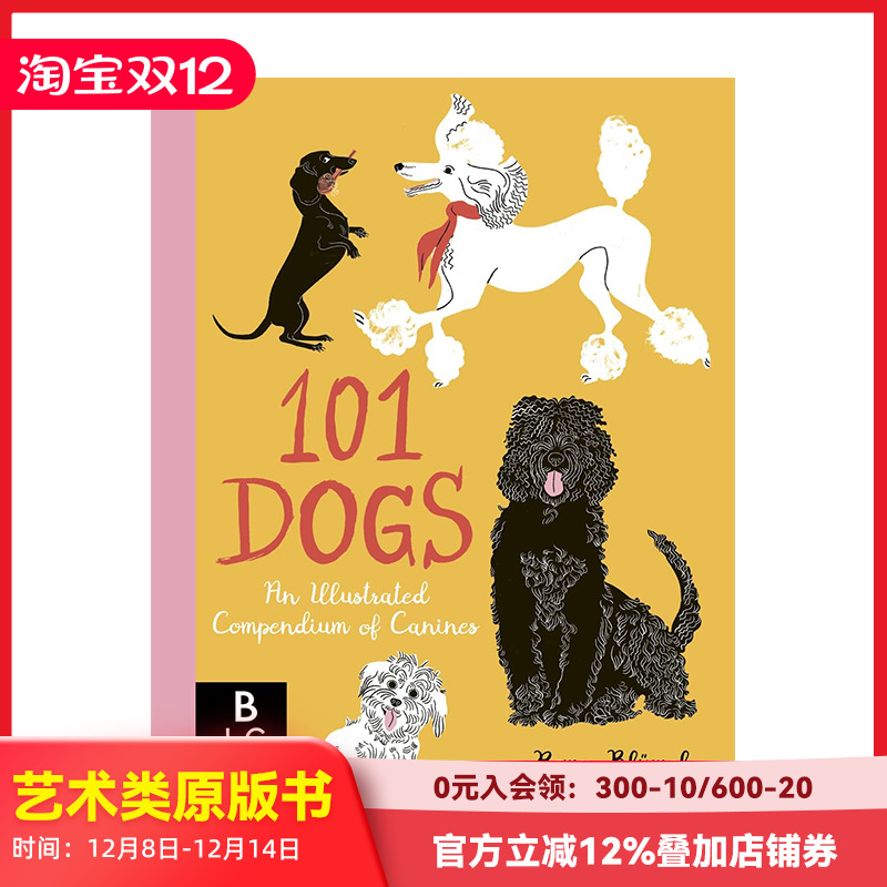 101只狗狗犬类插画图鉴英文