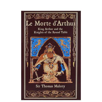 【预售】【皮封经典收藏】亚瑟王之死 【Leather-bound Classics】Le Morte d'Arthur 原版英文文学