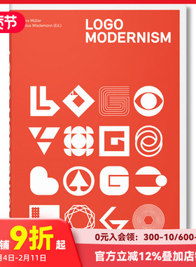 【现货】[TASCHEN]LOGO MODERNISM 标志现代主义 正版平面设计 logo设计 品牌设计英文图书
