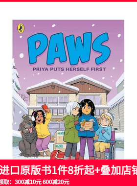 【预售】PAWS 卷3：普里娅把自己放在苐一位 PAWS #3:Priya Puts Herself First 原版英文儿童漫画