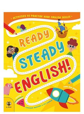 【现货】英语预备起：快乐练习英语技能！Ready Steady English : Activities to Practise Your English Skills英文儿童自然拼读