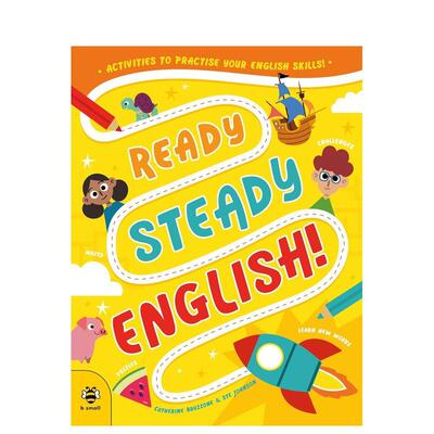 【现货】英语预备起：快乐练习英语技能！Ready Steady English : Activities to Practise Your English Skills英文儿童自然拼读