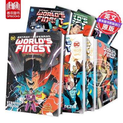 英文漫画 蝙蝠侠/超人：世界之巅 卷1-卷8（平/精装）：奇怪的访客 Batman/Superman 原版英文漫画书 善本图书
