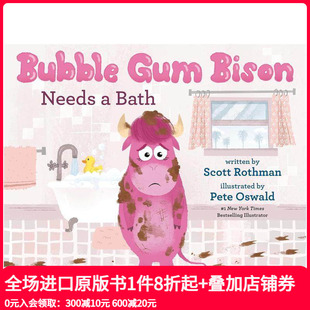 Bubble Gum 英文儿童绘本 预售 善本图书 原版 泡泡糖野牛浴 Bath Bison