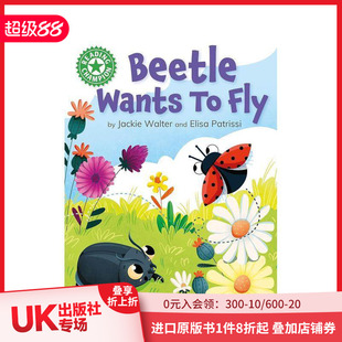 Wants 预售 Champion 英文儿童桥梁书 甲壳虫想飞 原版 阅读冠jun 善本图书 Reading Fly Beetle