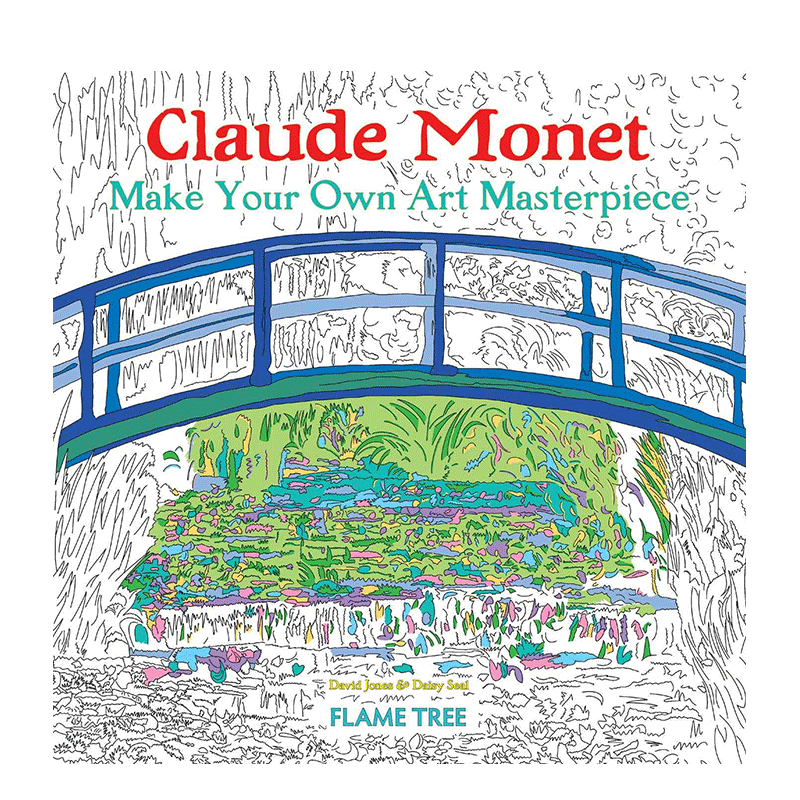【现货】克劳德·莫奈涂色书 Claude Monet (Art Colouring Book)  英文艺术涂色填色书 儿童艺术启蒙