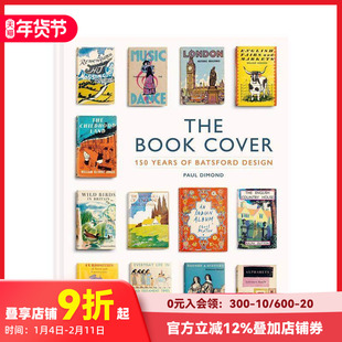 【预售】书籍封面：Batsford设计150 年 The Book Cover: 150 years of Batsford design 原版英文字体图案标志设计