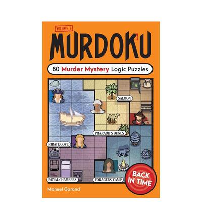 【预售】谜案数独 2：回到过去：80个谋杀悬疑逻辑谜题（美版） Murdoku Volume 2: Back In Time 原版英文生活综合