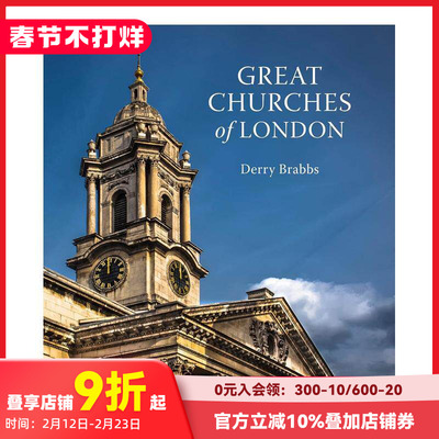 【预售】伦敦宏伟教堂 Great Churches of London 原版英文建筑设计 善本图书