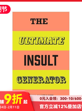【预售】爆笑毒舌生成器：万能吐槽语录 The Ultimate Insult Generator 原版英文生活综合 自由组合 可生成6000万条