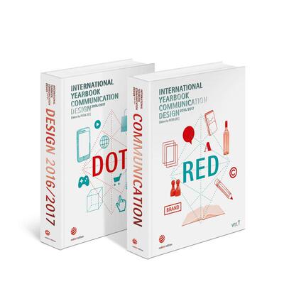 【现货】红点奖-全球z佳视觉传达设计年鉴2016/2017（两本一套） INTERNATIONAL YEARBOOK COMMUNICATION DESIGN 产品设计艺术