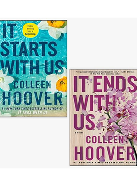 【预售】【Colleen Hoover】英文小说2册 莉莉的选择+从我们开始 It Ends with Us + It Starts with Us原版英文文学小说 善本图书
