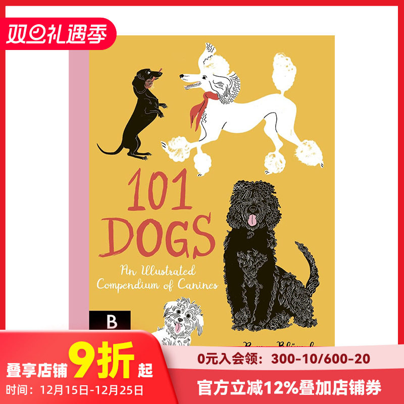 101只狗狗犬类插画图鉴英文