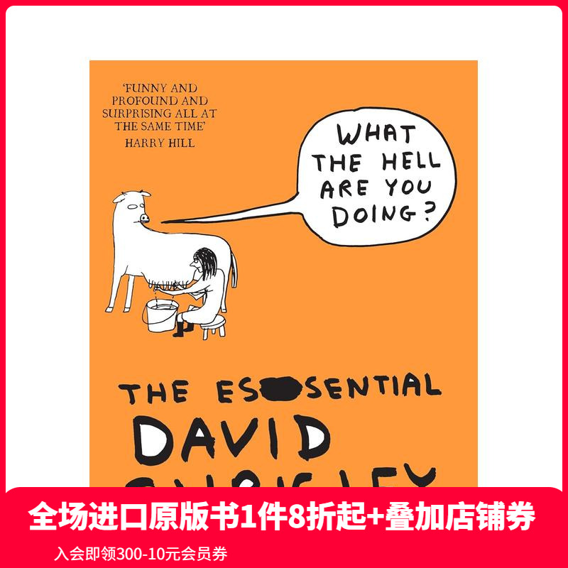 【预售】英国插画师David Shrigley：你到底在干嘛？ What The Hell Are You Doing? 原版英文艺术画册画集 善本图书