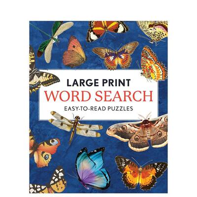 【预售】大字号单词搜索：易读的谜题集 Large Print Word Search: Easy-to-Read Puzzles 原版英文生活综合 善本图书