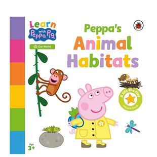 【预售】和小猪佩奇一起学：佩奇的动物栖息地 【Learn with Peppa】Peppa's Animal Habitats 原版英文儿童绘本 善本图书