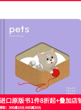 【预售】【触摸书】宠物 【TouchThinkLearn】Pets 原版英文儿童趣味
