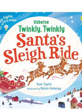 【预售】闪闪发光的圣诞雪橇之旅 Twinkly Twinkly Santa's Sleigh Ride 原版英文儿童趣味 善本图书