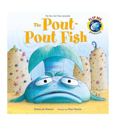【预售】撅嘴鱼/忧心忡忡的鲸鱼与课堂焦虑 The Pout-Pout Fish / The Worry-Worry Whale  合订本 原版英文儿童绘本
