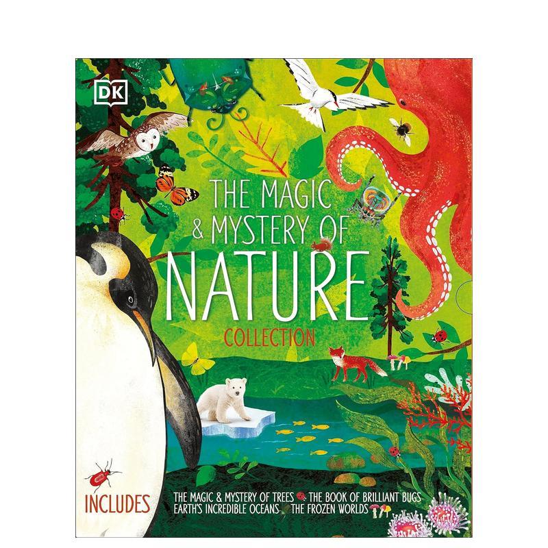 【预售】自然的奥秘(四本科普书盒装)树木&昆虫&海洋&极地世界 The Magic and Mystery 原版英文儿童绘本 善本图书