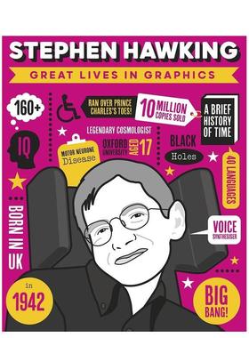 【现货】【图像传记】斯蒂芬·霍金 【Great Lives in Graphics】Stephen Hawking 原版英文儿童绘本