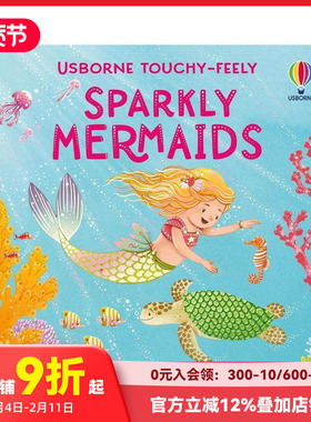 【预售】【闪亮触感】闪亮触感美人鱼 【Touchy-Feely Sparkly】Touchy-Feely Sparkly Mermaids 原版英文儿童趣味