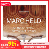 马克·赫尔德：50 原版 Years Design Marc 英文设计 善本图书 年设计 Held 预售