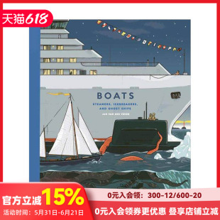 【预售】船只:蒸汽船、破冰船和幽灵船 Boats: Steamers Icebreakers and Ghost Ships 原版英文儿童绘本 善本图书