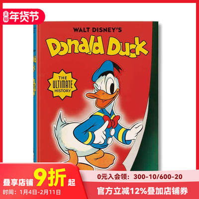 【现货】华特·迪士尼的唐老鸭：历史全集 Walt Disney's Donald Duck. The Ultimate History 原版英文漫画书 善本图书