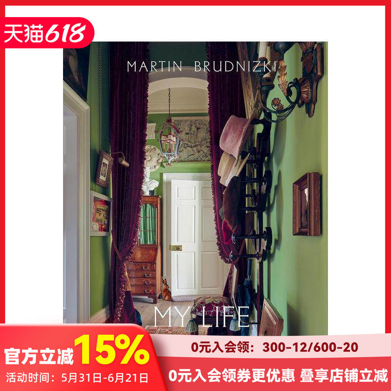 【预售】我的色彩人生：马丁·布鲁德尼茨基著 My Life in Colors: By Martin Brudnizki 原版英文室内设计装饰