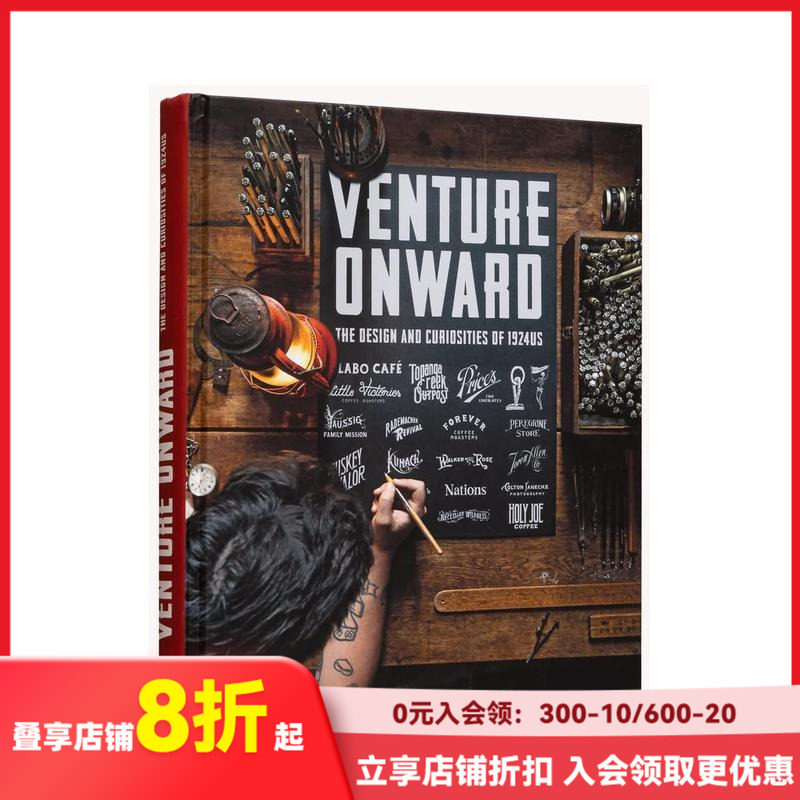 【现货】勇往直前:1924年的美国设计及奇闻轶事 Venture Onward : The Design and Curiosities of 1924 US 英文平面设计