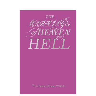 【预售】天堂与地狱的婚姻：威廉·布莱克诗画合集 The Marriage of Heaven and Hell 原版英文艺术画册画集 善本图书