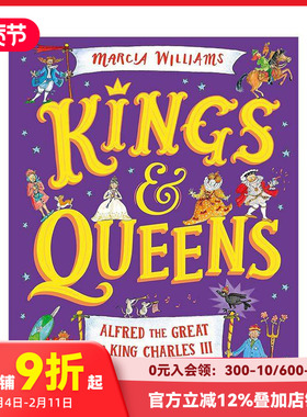 【预售】【获奖作者兼插画师Marcia Williams】国王和王后 Kings and Queens 原版英文儿童绘本 善本图书