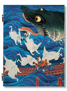 【预售】【TASCHEN】日本浮世绘（函套两卷和本） Japanese Woodblock Prints 原版英文艺术画册画集 XL 木刻版画 善本图书