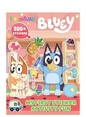 【预售】布鲁伊的贴纸活动：趣味贴纸书 Bluey: Stickertivity: My First Sticker Activity Fun 原版英文儿童趣味 善本图书
