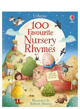 【现货】100首*受喜爱的童谣 100 Favourite Nursery Rhymes 英文原版进口儿童绘本 善本图书
