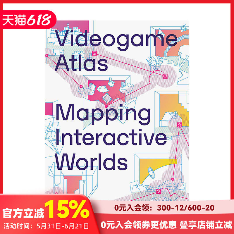 【预售】从这里出发！绘制你的电子交互世界 Videogame Atlas：Mapping Interactive Worlds 原版英文数字媒体设计艺术 善本图书