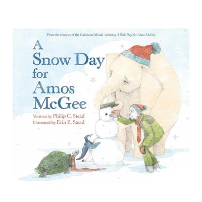 【预售】阿莫斯·麦吉的雪天 A Snow Day for Amos McGee 原版英文儿童绘本