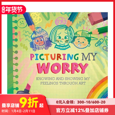 【预售】【正念艺术疗愈】描绘焦虑 【All the Colours of Me】Picturing My Worry 原版英文儿童绘本 善本图书