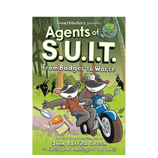 【预售】【调查员:西装特工】卷2:獾上加乱(精装) InvestiGators: Agents of S.U.I.T. 原版英文儿童漫画 善本图书